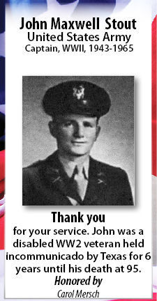 John Maxwell Stout, Army